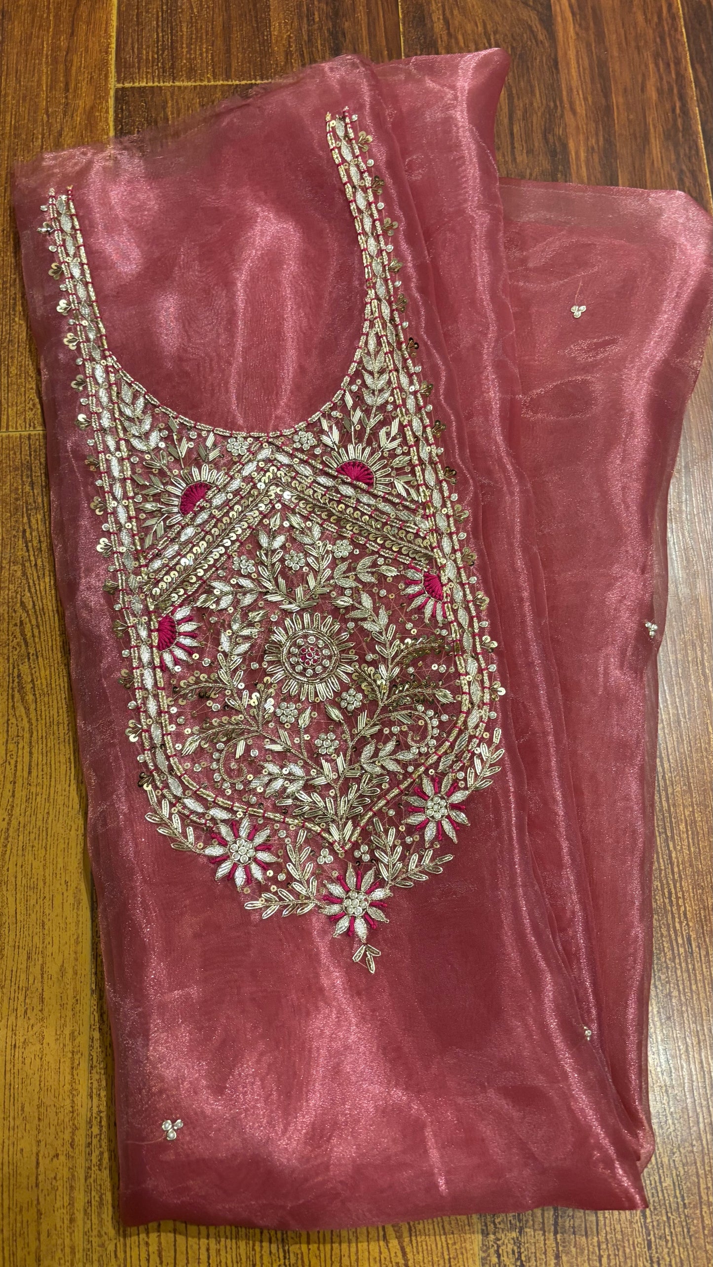 Handwork tissue organza suits