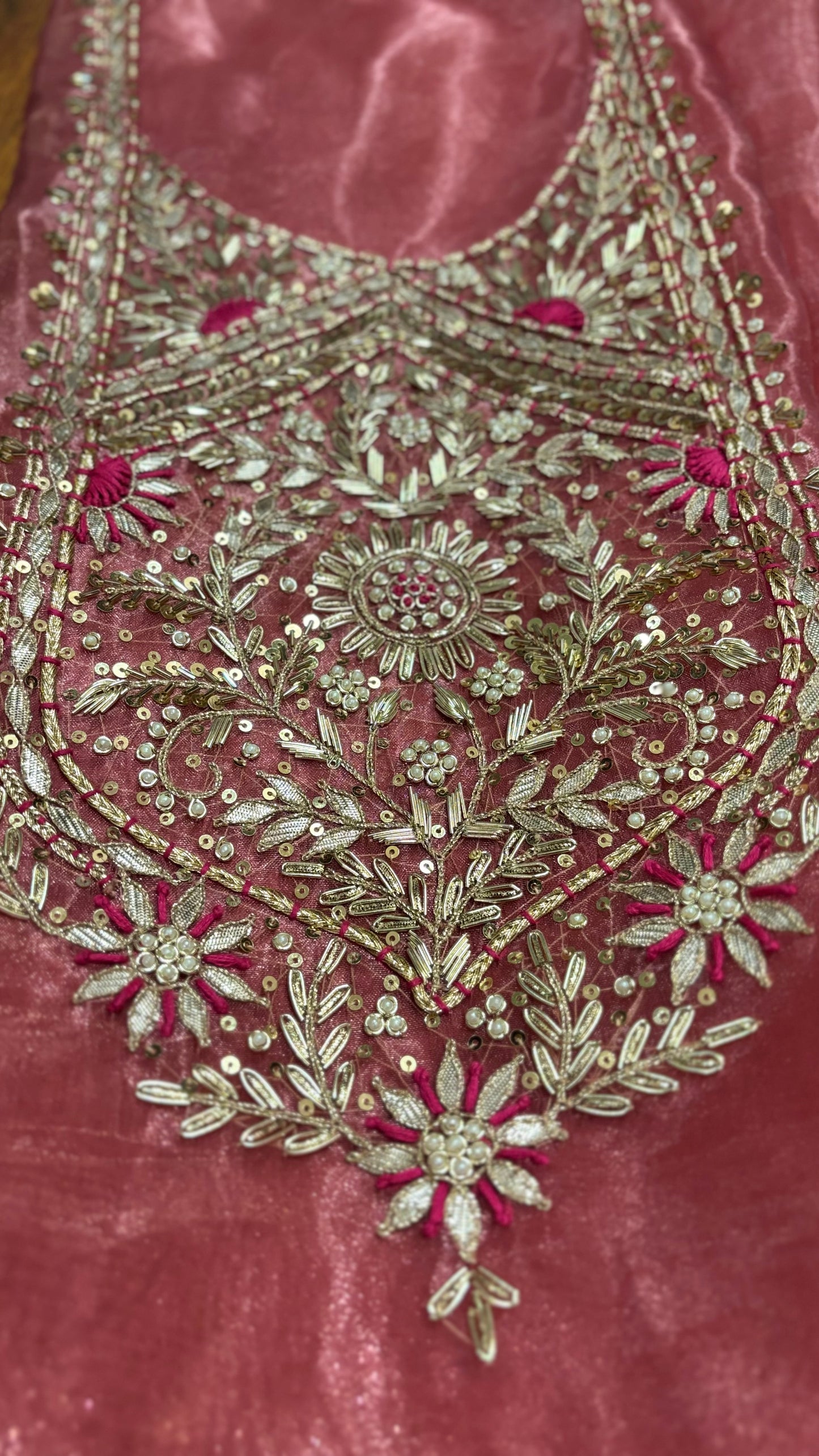 Handwork tissue organza suits