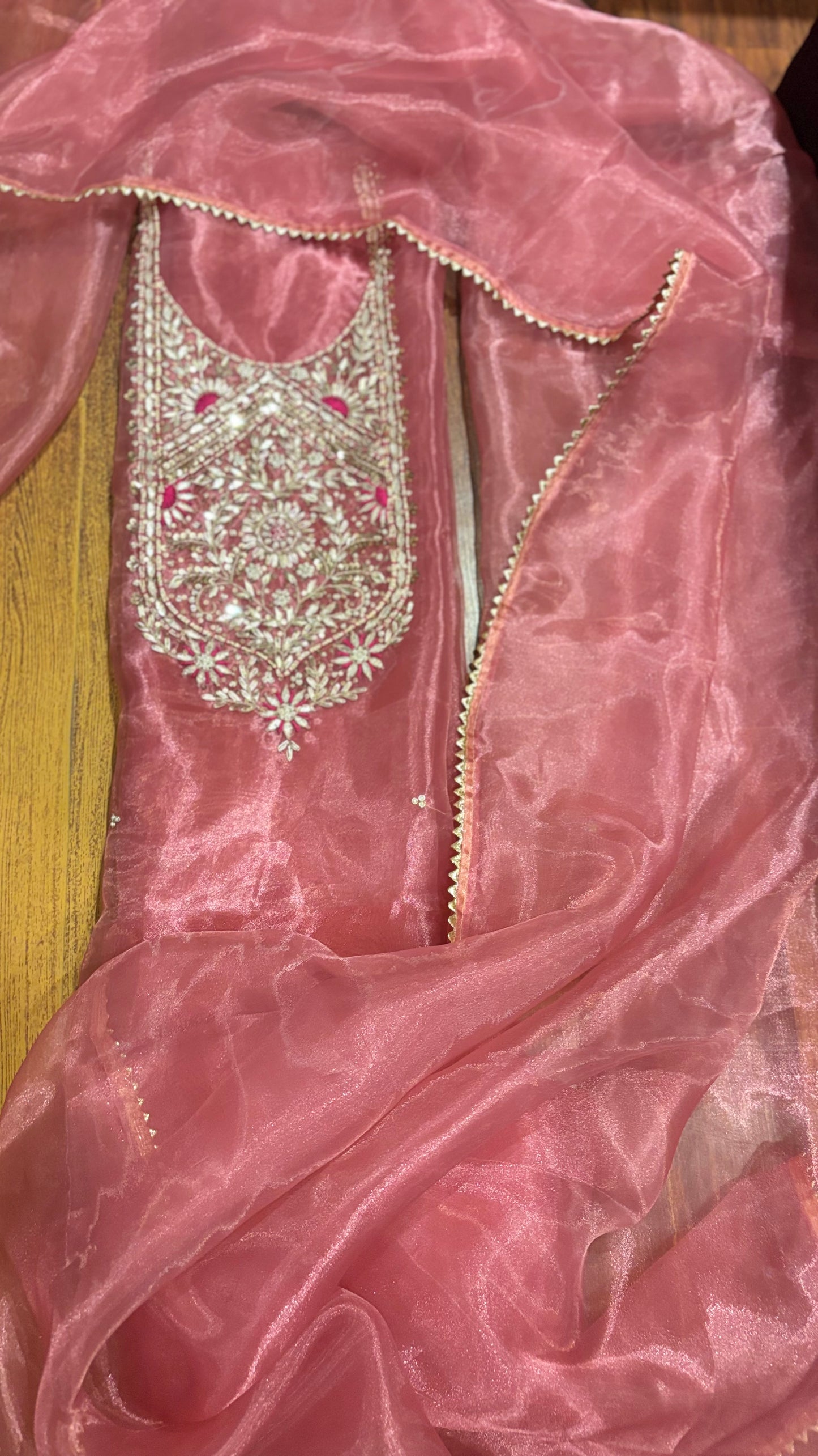 Handwork tissue organza suits