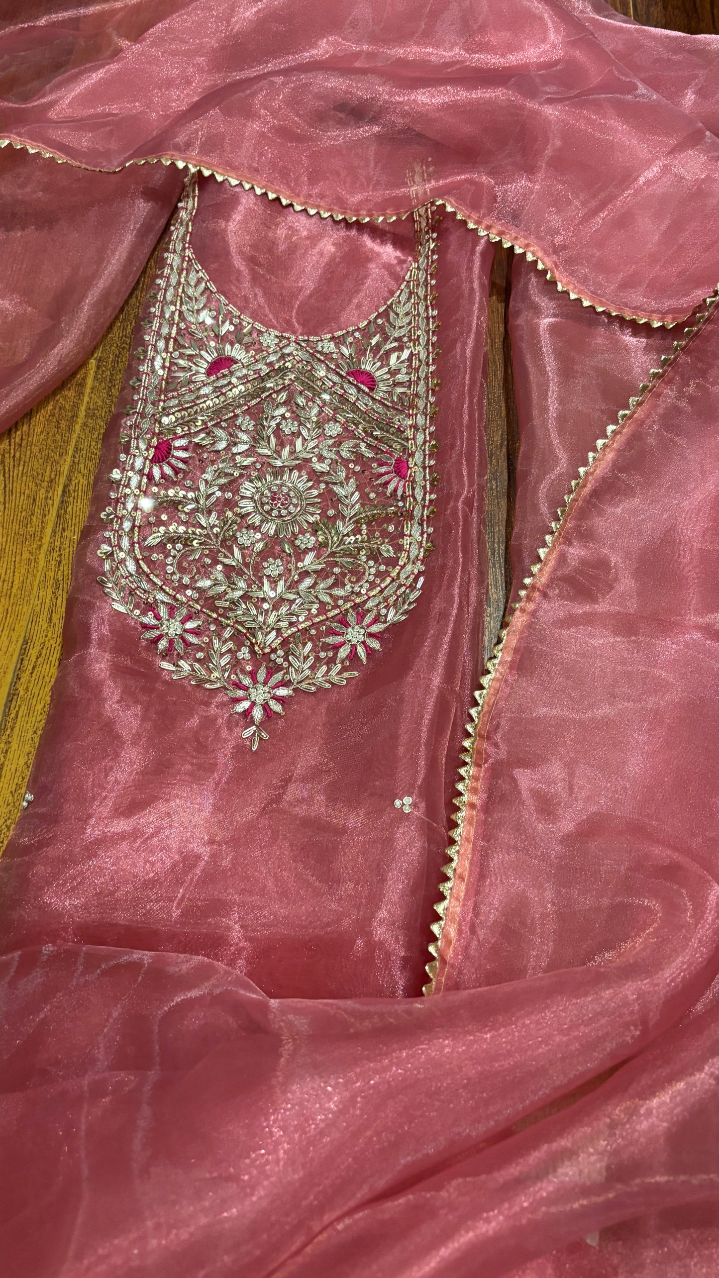 Handwork tissue organza suits