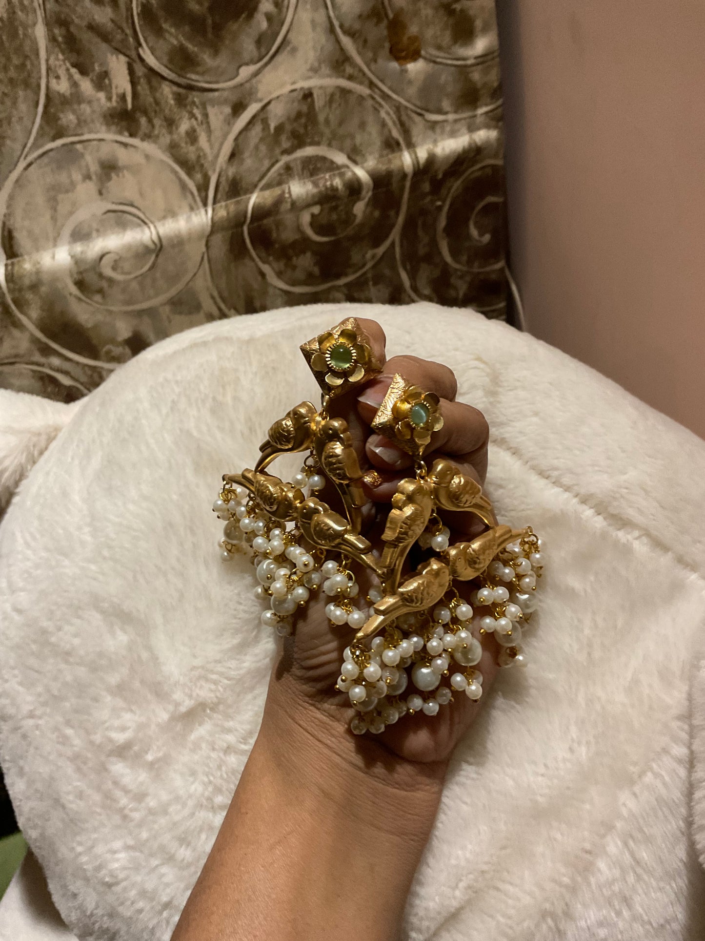 Handmade apala pearl earring