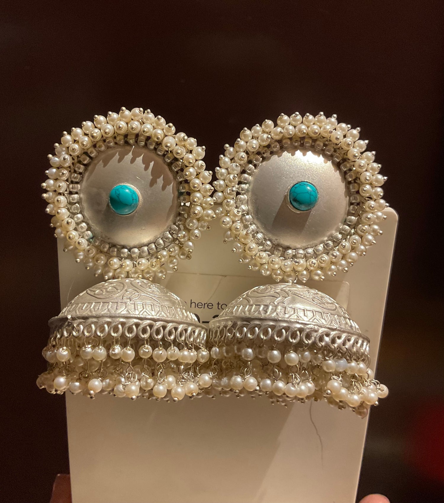 Silver Thapa earrings