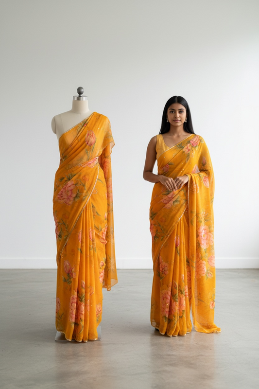 Chiffon sarees