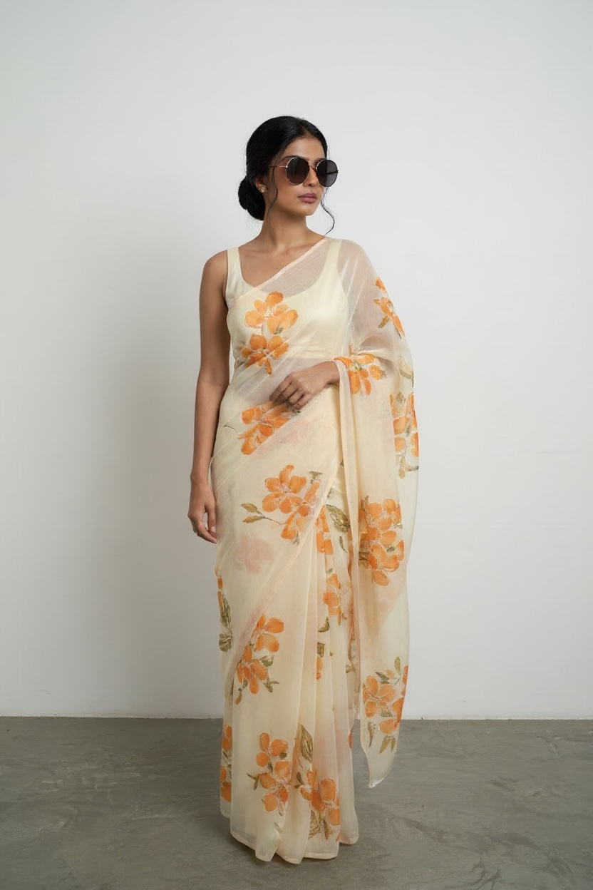 Pure chiffon sarees
