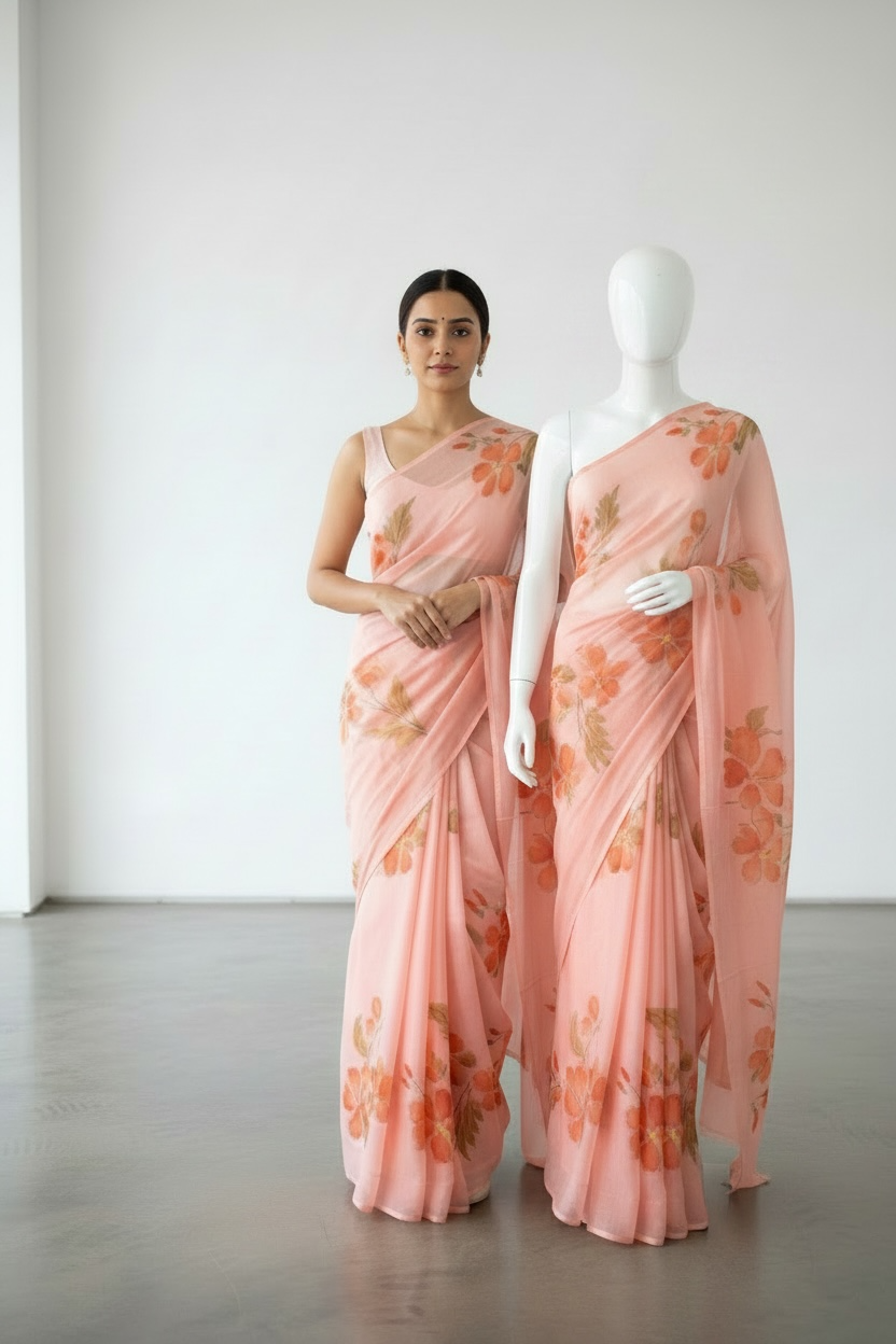 Pure chiffon sarees