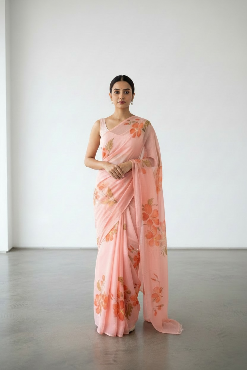 Pure chiffon sarees