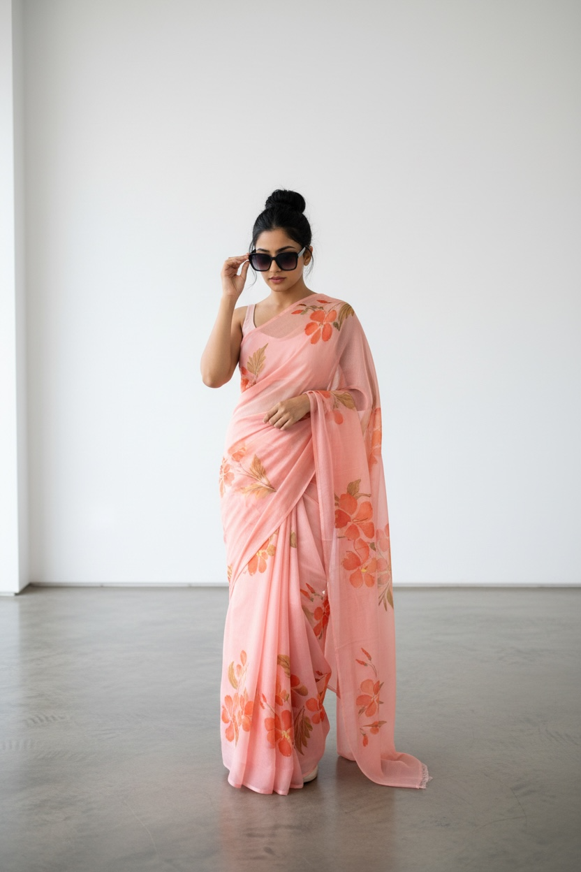 Pure chiffon sarees