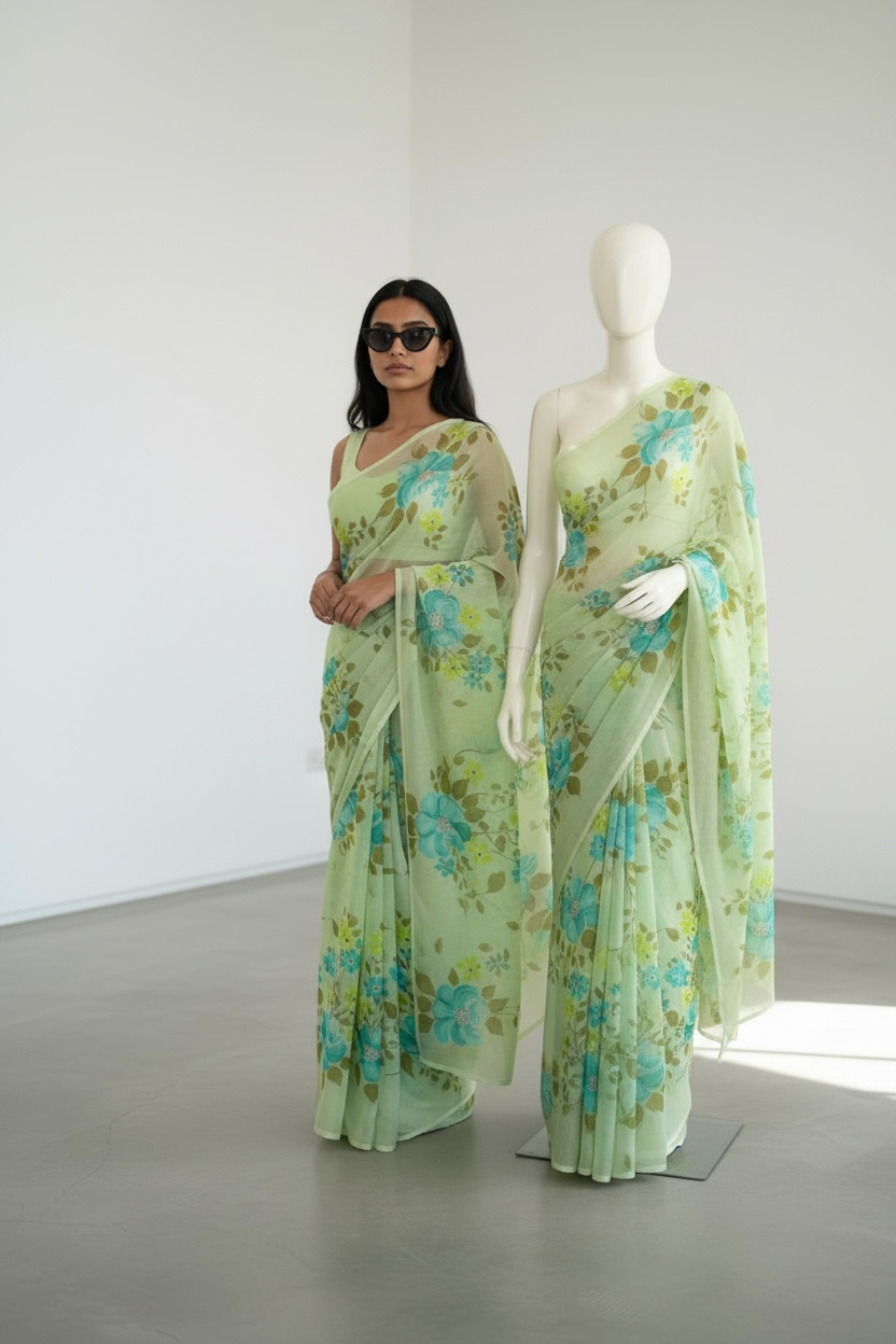 Pure chiffon sarees
