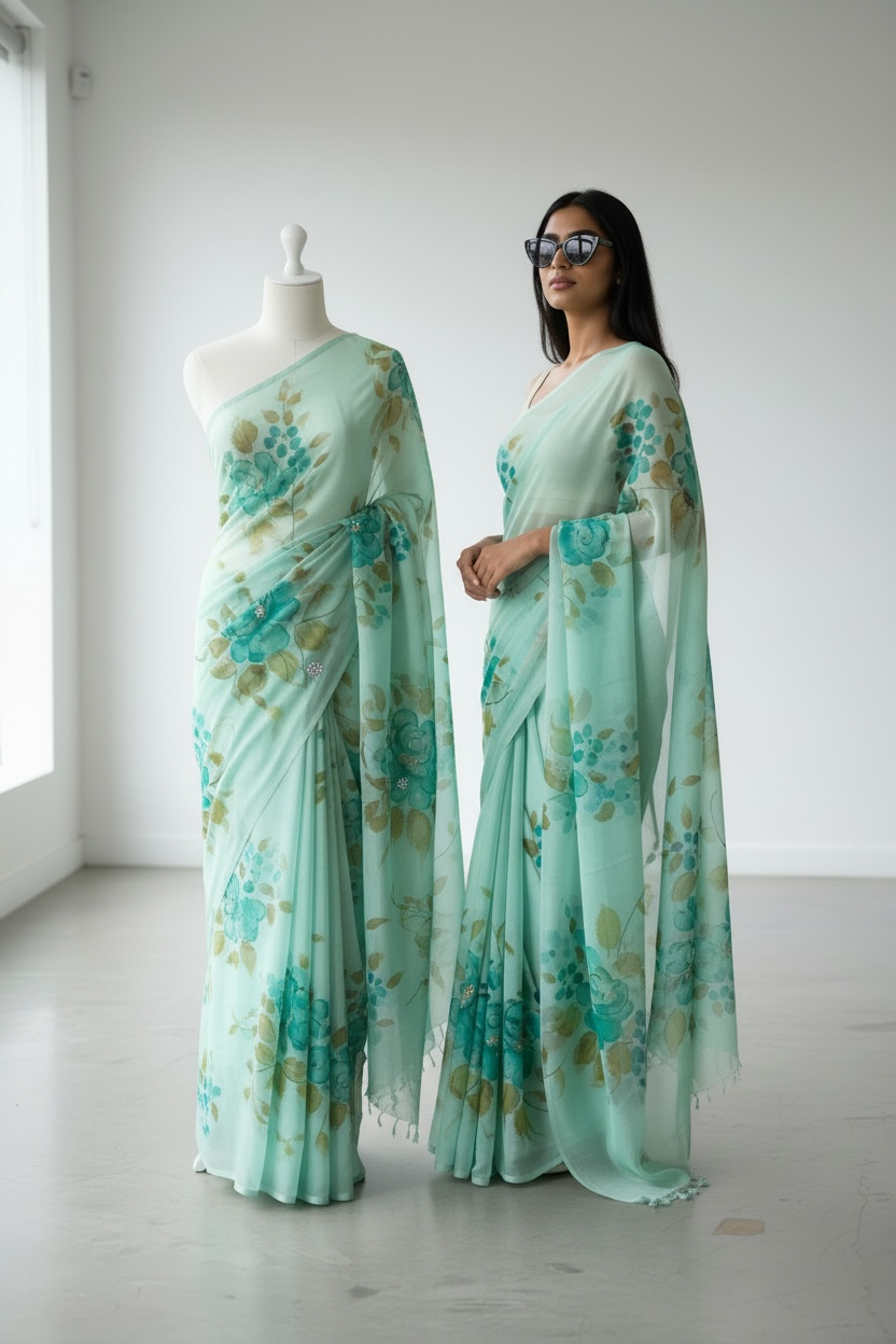 Pure chiffon sarees