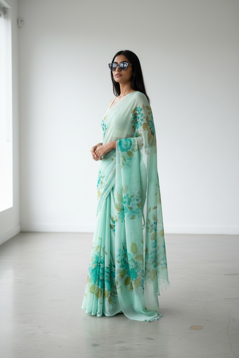 Pure chiffon sarees