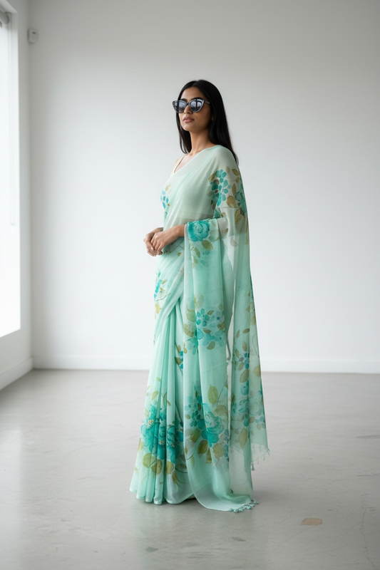 Pure chiffon sarees