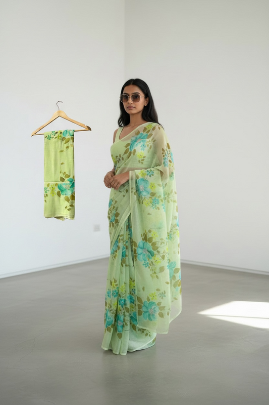 Pure chiffon sarees