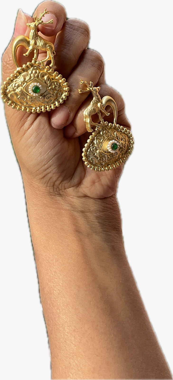 Golden Thappa earrings