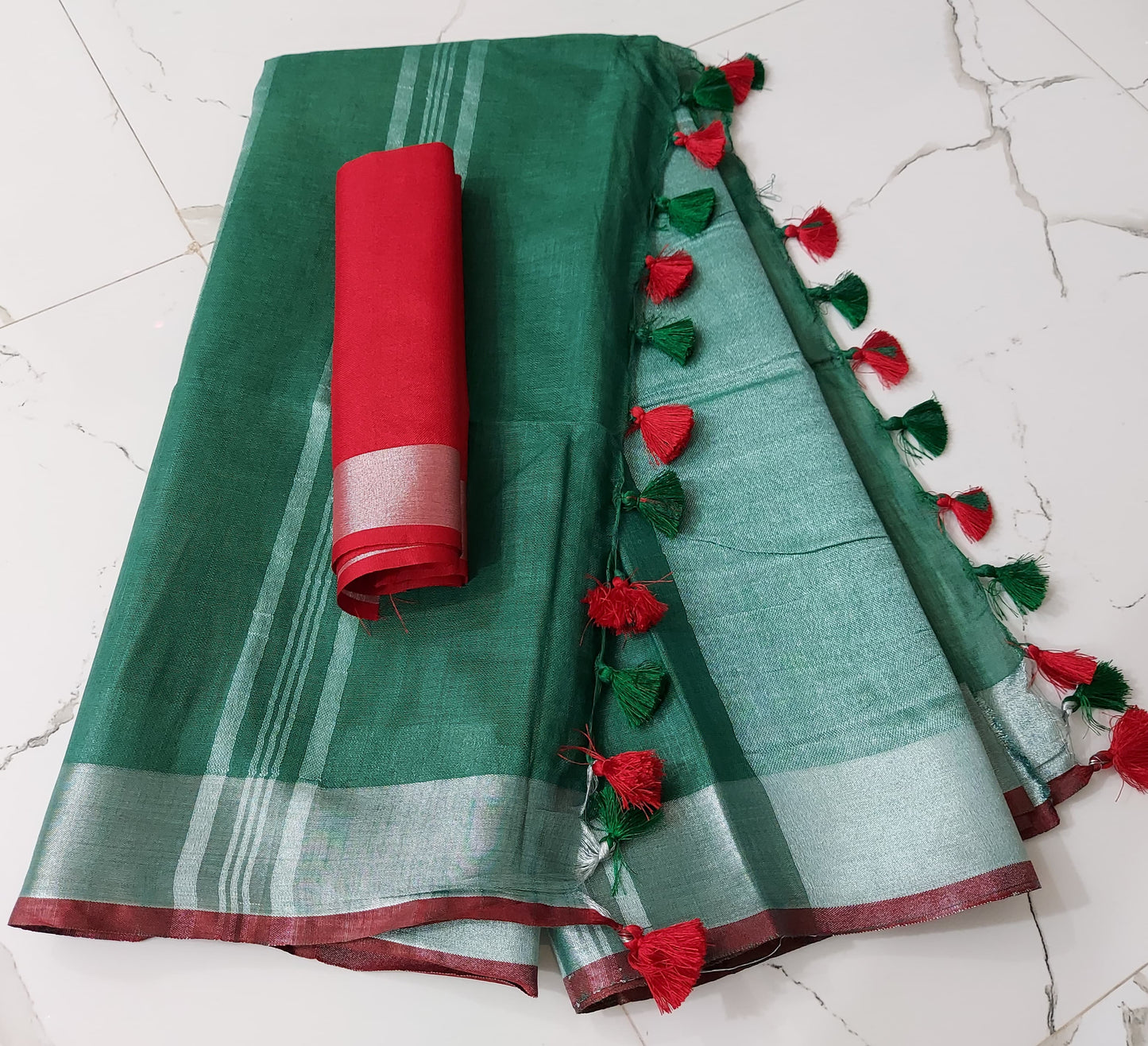 Handloom Lenin sarees