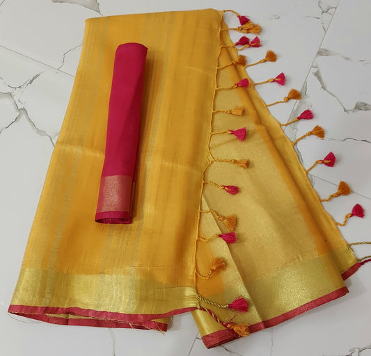 Handloom Lenin sarees