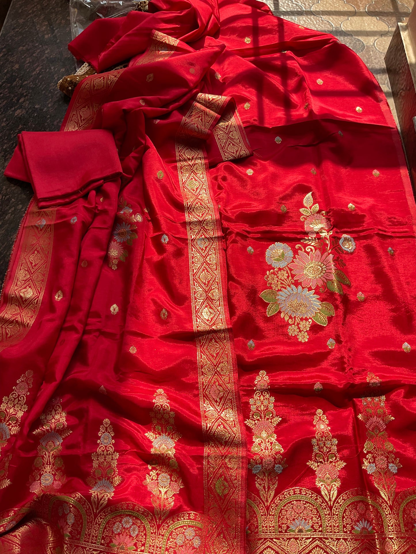 Banarsee silk suit