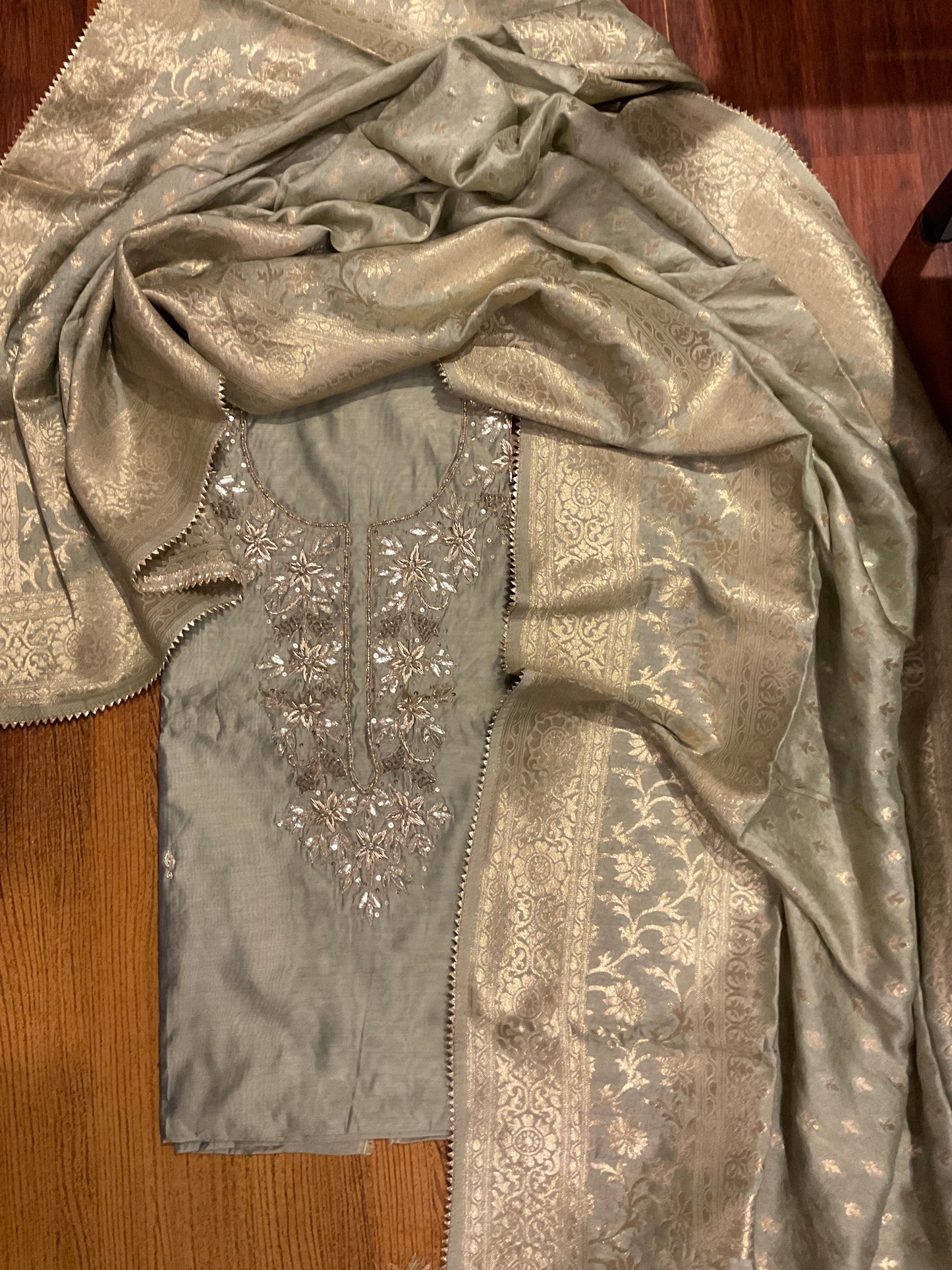 Handwork, silk suitS